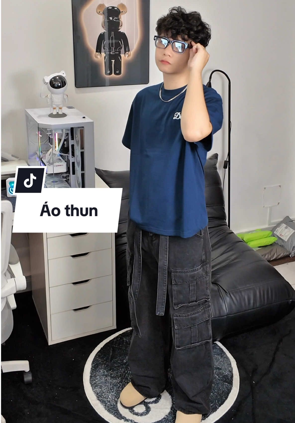 ÁO THUN BOXY IN PHỒNG LOGO 