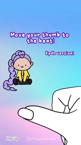 Thumb dance challenge! 😈kpop demon hunters inspired version! . I thought this would be cute!! The timing might be off on a few of them, but hopefully you enjoy it :) especially the mystery face reveal!!!  . Inspired by @10.5Billion thumb challenges! . Made with flipaclip :) . #interactivegame #thumbchallenge #rhythmgame #kpopdemonhunters #kpdh #animation #2danimation #flipaclip #cute #funny #rumi #mira #zoey #derpy #sussie #mystery #gwima 