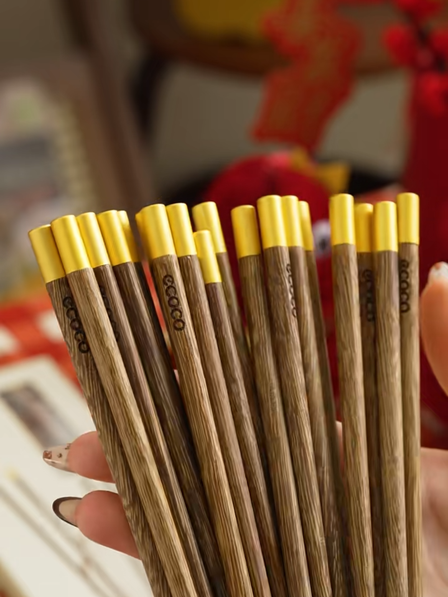 Đũa gỗ cánh gà ECOCO kháng khuẩn chống trượt cao cấp thế hệ mới,Đũa gỗ nguyên khối tự nhiên dễ vệ sinh, an toàn sức khoẻ 24275 #dua #duago #khangkhuan #ecoco