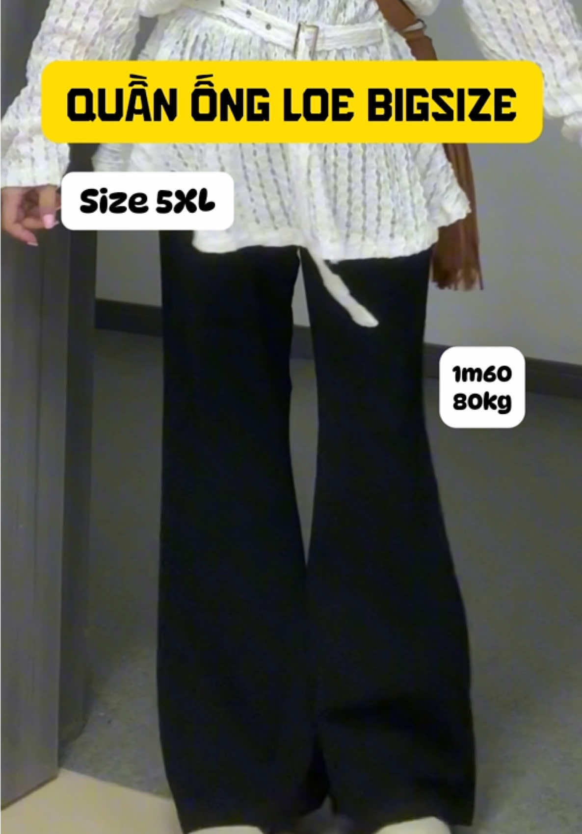 Phần 10756 | Đây đúng là form quần ống loe mà tui hằng mơ ước #reviewbigsize #phoidobigsize #1997clothes #quanongloe 