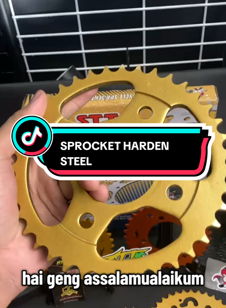 sprocket solid gold material harden steel yang tahan lasak #stt #gold #rs150 #rs150malaysia_official #rsx 