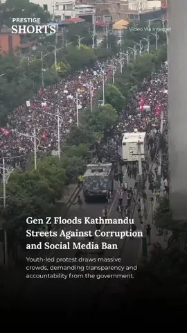 Thousands of young protesters took to the streets of Kathmandu to voice their frustration over government corruption and the recent social media ban. Demonstrators carried placards and chanted slogans, calling for an end to restrictions and greater accountability from authorities. The protest, largely peaceful, highlights growing youth discontent with the political system and their determination to push for change in Nepal’s governance. Observers say the strong turnout reflects the rising influence of the younger generation in shaping public discourse.