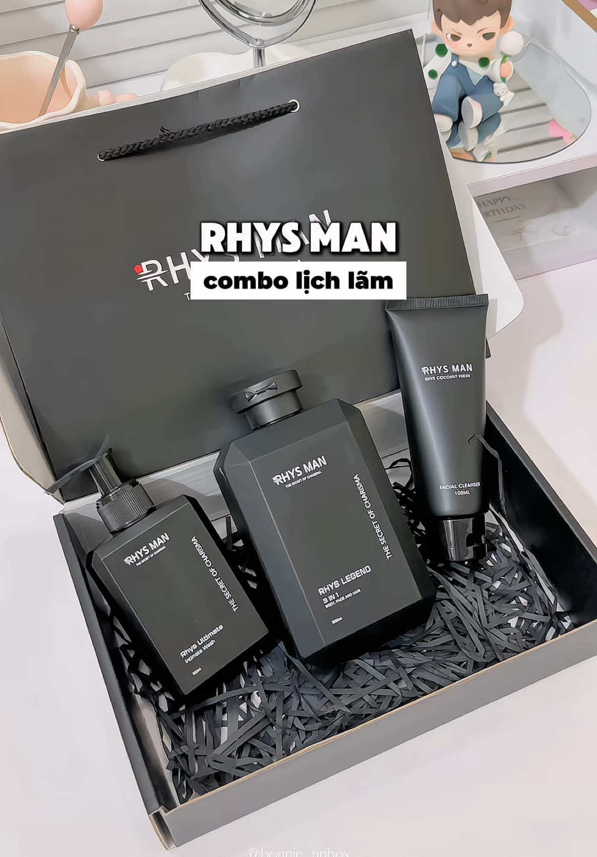 Combo lịch lãm Rhys Man ✨ #rhysman #suatam3in1 #ddvsnam #suaruamatnam #boquatang 