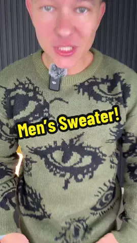 Men’s Sweater! Men’s sweater! #y2kstreetwear #fallknitwear #cozystyle #mensfalloutfits #tiktokshop 