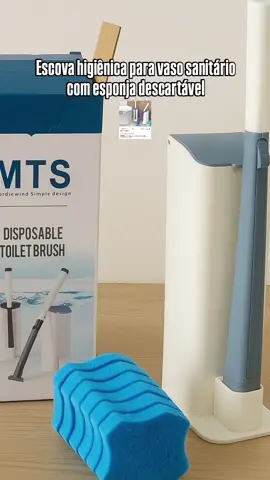 escova higiênica para vaso sanitário com esponja descartável 🧽#limpezadacasa #limpeza #creatorsearchinsights #dicas_utilidades #casalimpa 