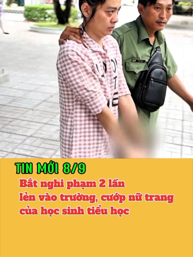 lẻn vào trường học 2 lần cướp nữ trang #tintuc #tinnong #hashtag 