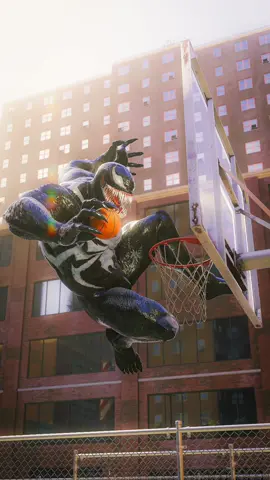 Replying to @Eli Venom Balling 🏀 It’s been a while but i finally got a decent shot with Venom like this 😭 #spiderman #SpiderMan2 #venom #virtualphotography #brkenisshort