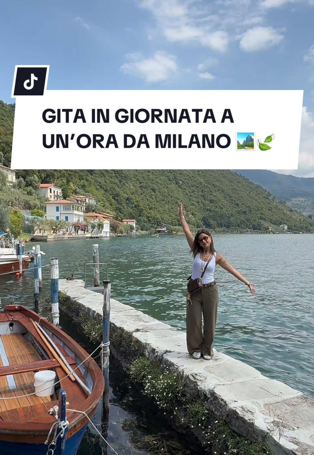 GITA IN GIORNATA A UN’ORA DA MILANO 🏞️🍃💚 #milano#lombardia#iseo#gita#weekend 