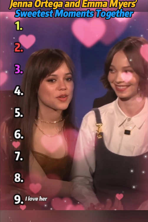 Ranking Jenna Ortega and Emma Myers' Sweetest Moments Together#Jenna Ortega#Emma Myers#fyp#actor