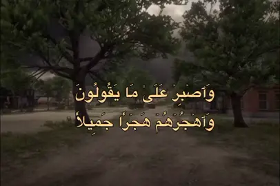 وَٱصۡبِرۡ عَلَىٰ مَا يَقُولُونَ وَٱهۡجُرۡهُمۡ هَجۡرٗا جَمِيلٗا  وَذَرۡنِي وَٱلۡمُكَذِّبِينَ أُوْلِي ٱلنَّعۡمَةِ وَمَهِّلۡهُمۡ قَلِيلًا  #نامق_مصطفى #القرآن_الكريم  #حكم_واقوال_وامثال #لا_حول_ولا_قوة_الا_بالله #تصميم_فيديوهات🎶🎤🎬 
