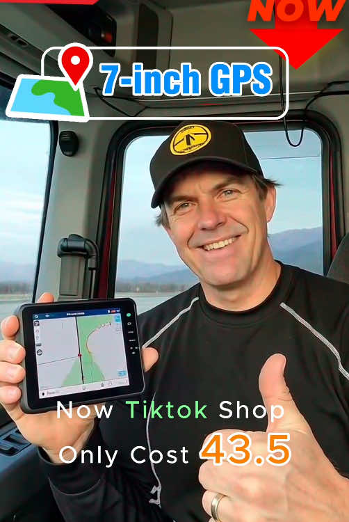 Seven-inch GPS #dealsforyoudays #dealsfordays #tiktokmademebuyit #fyp #foryou #father #FathersDay #gps #gpstracker #tiktokautocampaign #traffic #driving #truck #trucks #rv #motorhome 