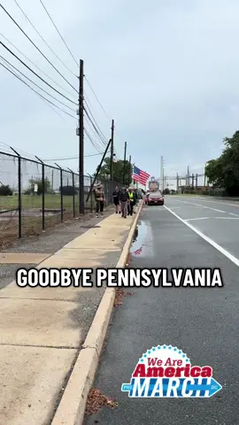 Day two is in the books! 14 miles from Chester to Wilmington. 130 miles to go! “We march to DC to keep America free!” Bye, Pennsylvania!