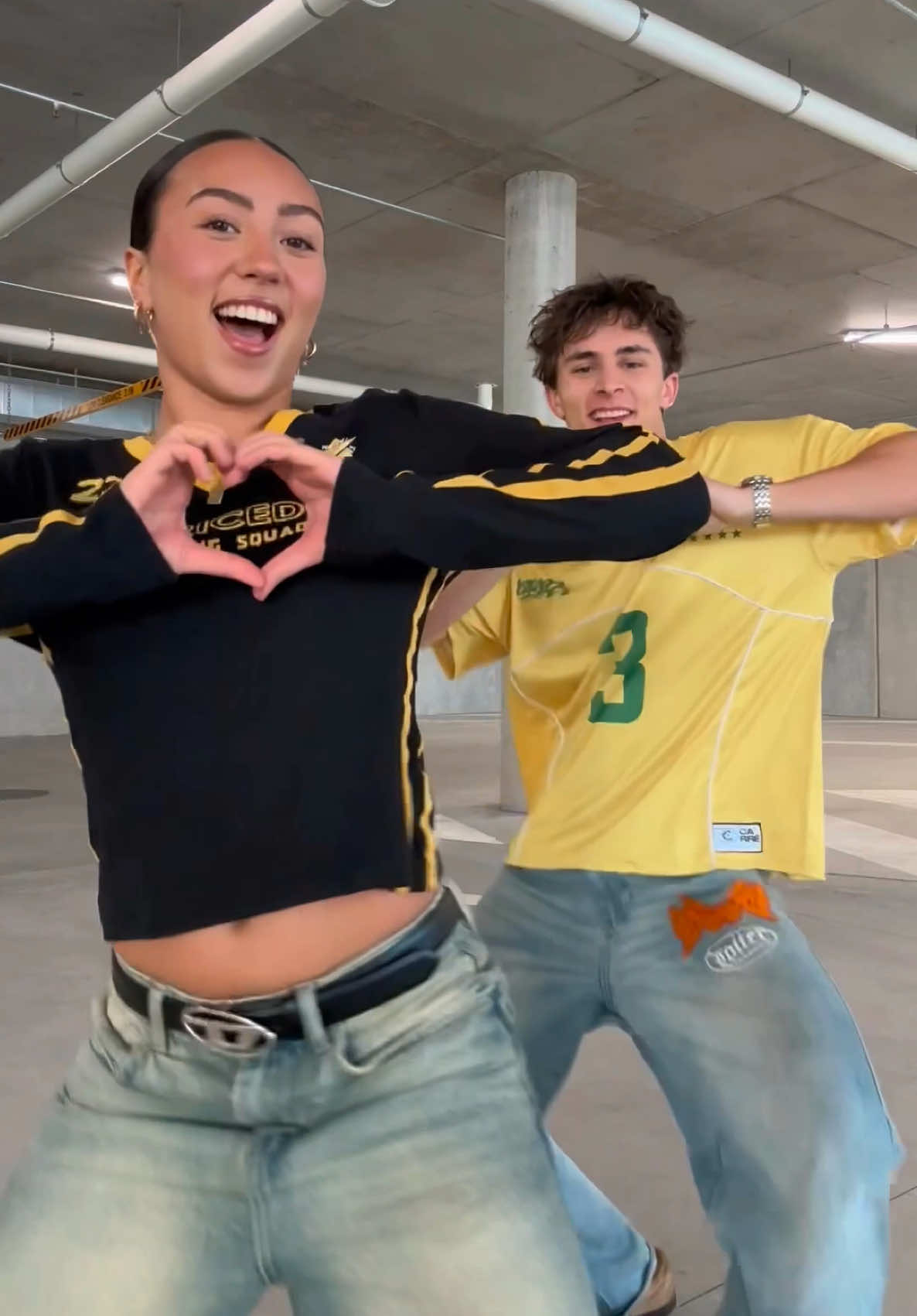 CONFESS YOUR LOVE VIRAL TIKTOK DANCE TREND 💛 Cadel and Mia #reels #funny #tiktok  