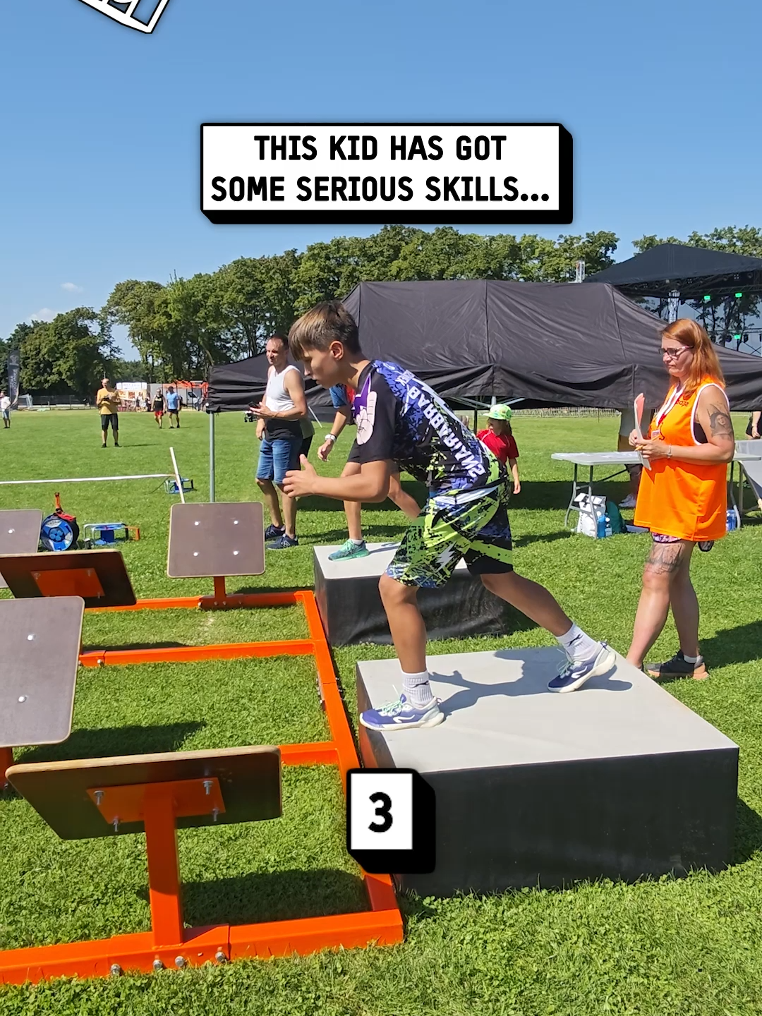 This kid has some mad skills 😲 🎥: Brunek via ViralHog #unilad #skills #impressive #ninjawarrrior #kid #wow