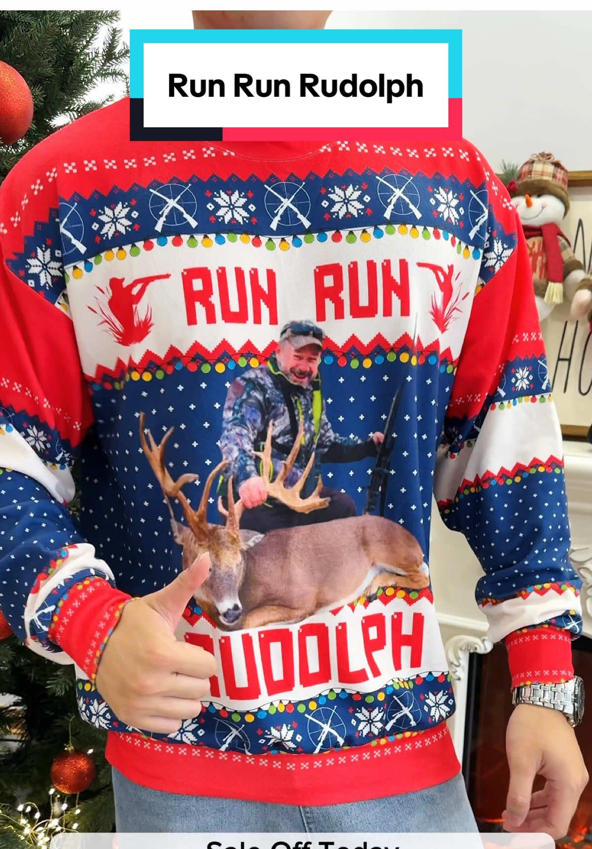Your hunting buddies will be envious when they see you in this gem! 🦌😂 #macorner #uglysweater #huntinggear #huntinglovers #christmasgift