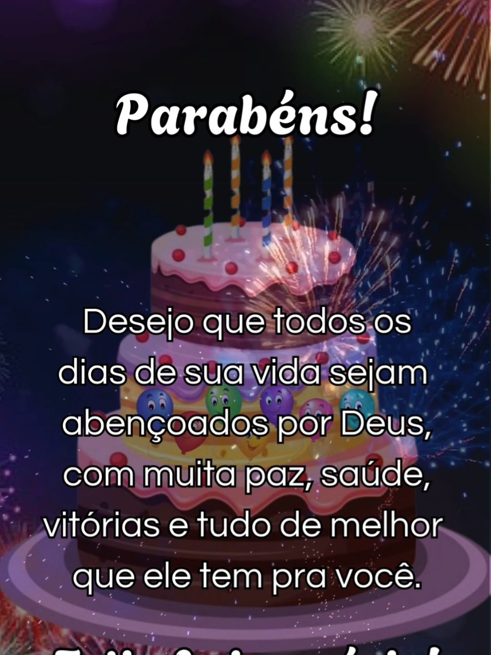 Feliz Aniversário para Você🎈 Meus Parabéns🎈 Mensagem de Aniversário para enviar para whatsapp! #happybirthday #parabéns #FelizAniversário #Felicidades #parabénspravocê 