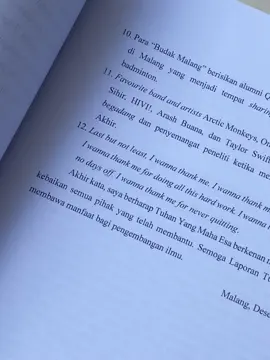 last but not least, terima kasih diriku💃🏼✨ —yeu kesampaian juga bikin ni trend😋 #katapengantar #kti #laporantugasakhir #collegelife 