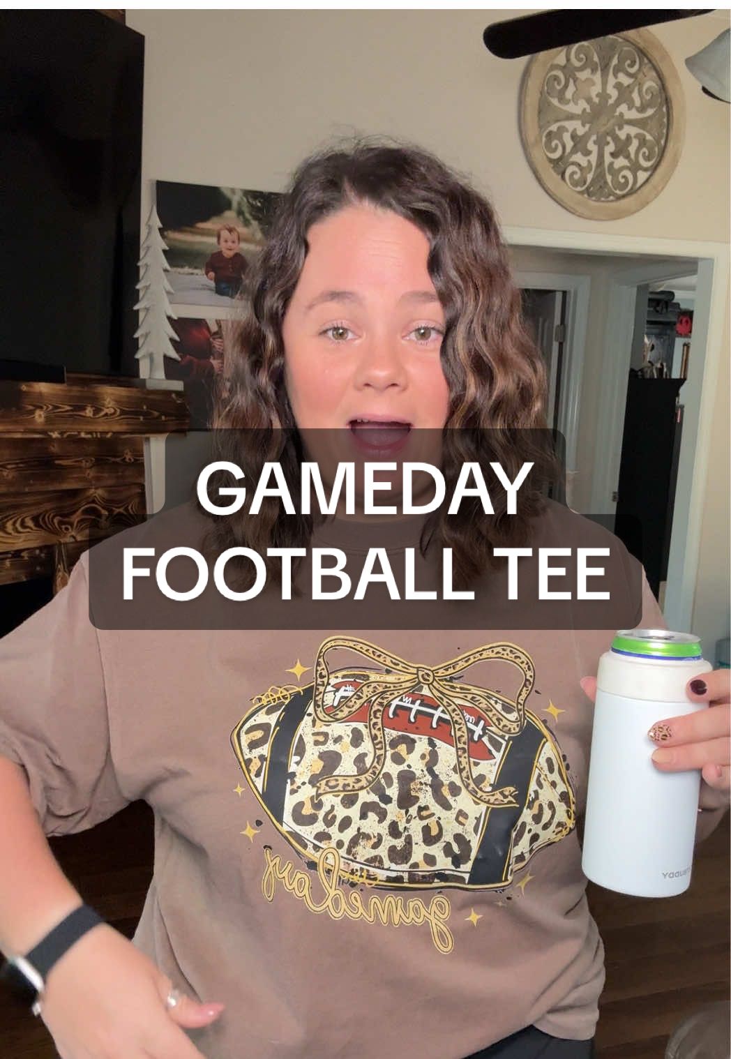 Cheering in style 🏈✨ This leopard football tee is a must for every game day lineup. #GameDayReady #FootballFashion #TikTokFinds #TeamSpirit 