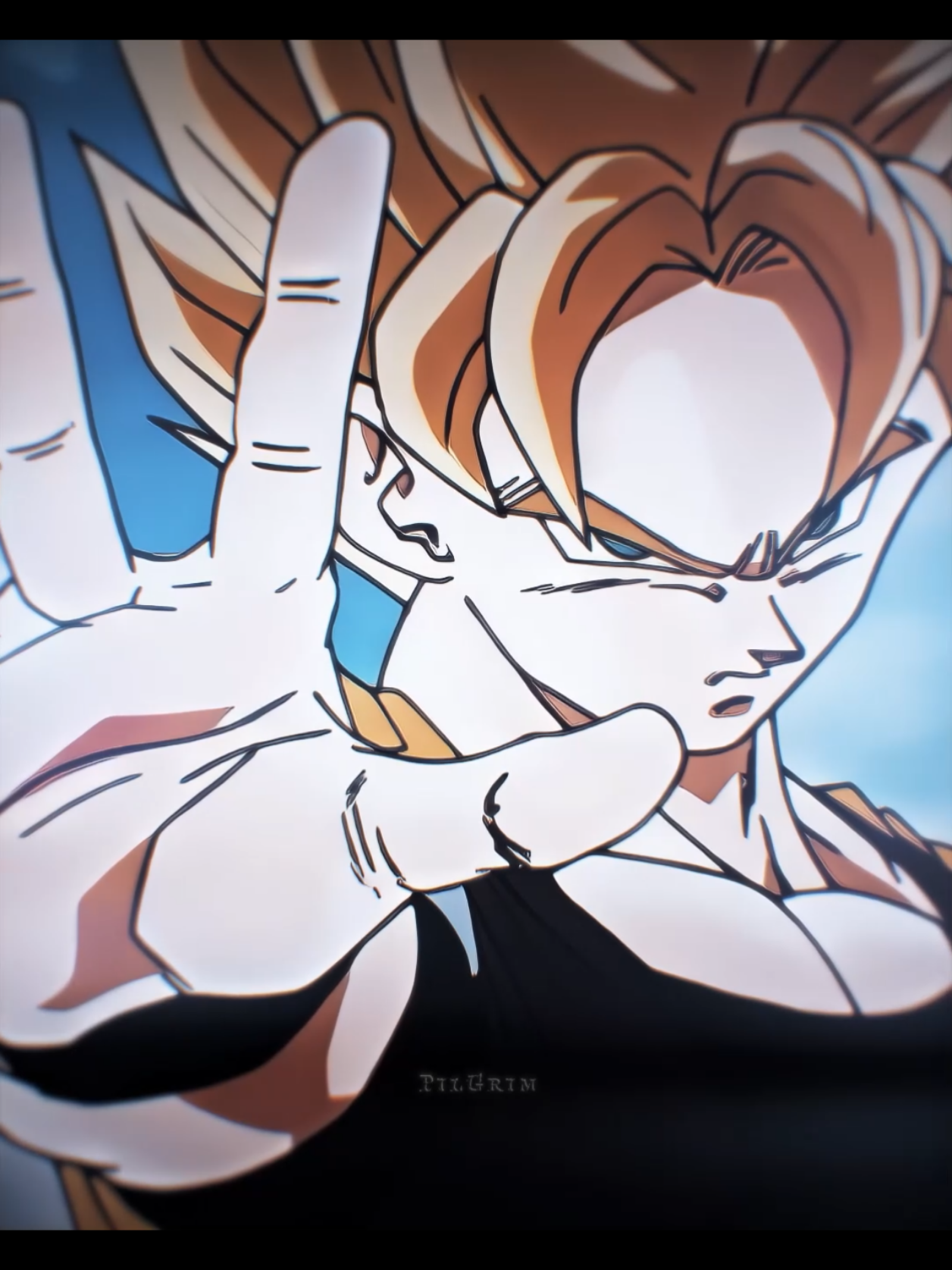 Goku serious 😬 #edit #goku #dbz #fyp #xyzabc 