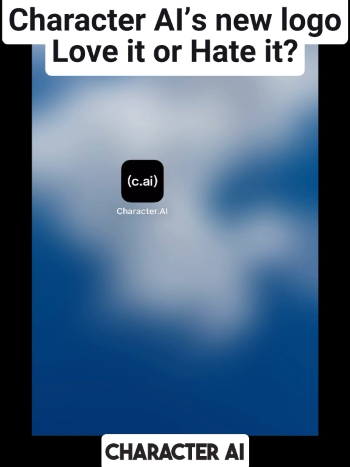 Character AI’s new logo. Love it or Hate it? #cai #c.ai #characterai #newlogo #fyp