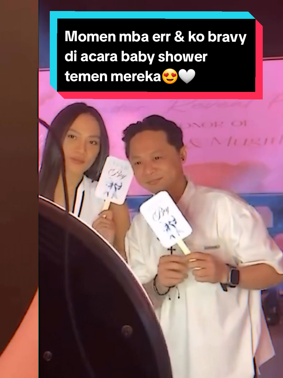 momen mba err & ko bravy yg lg di acara baby shower temen mereka😍🤍 @Bravy ⚡️ #fyp #foryoupage #ericarl #bravysonvconk #JJCapCut 