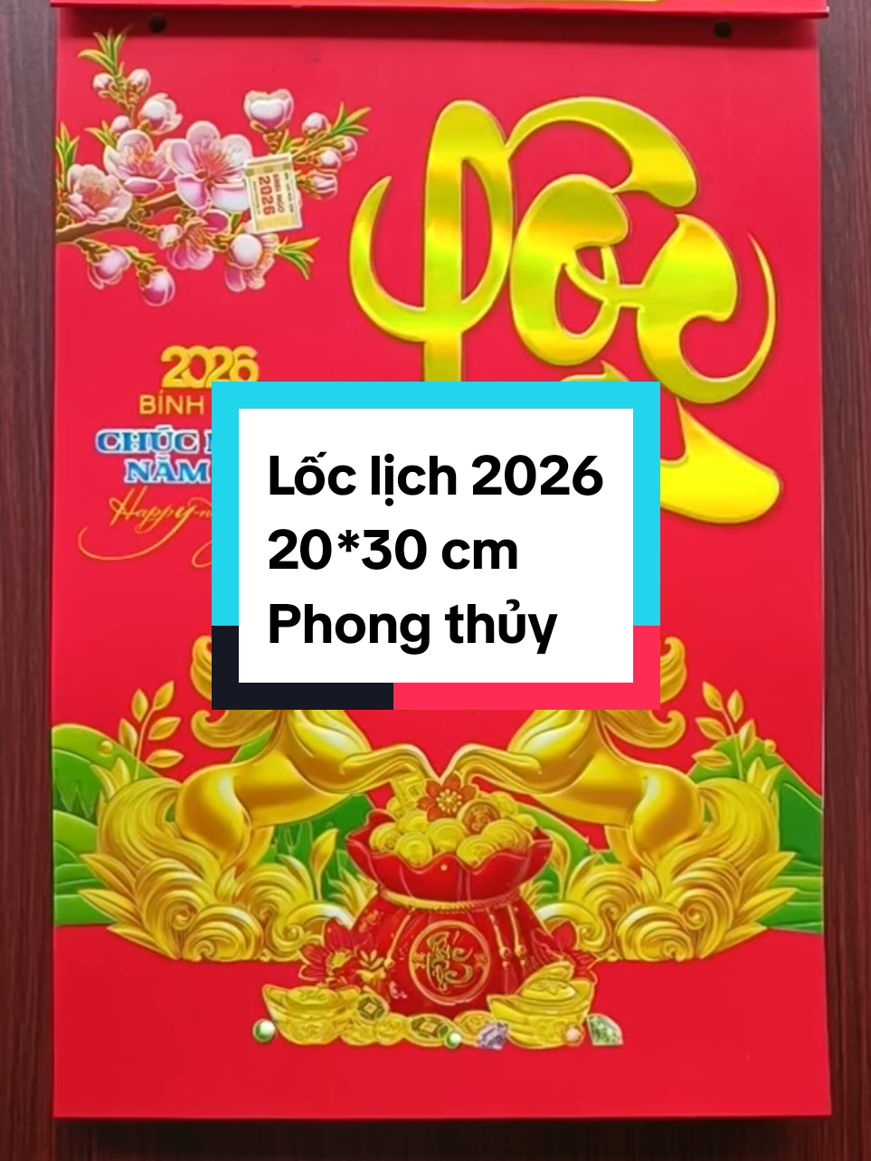 Lịch lốc 2026 Phong thủy  20*30 cm #tetbinhngo #tet2026 #lich2026 