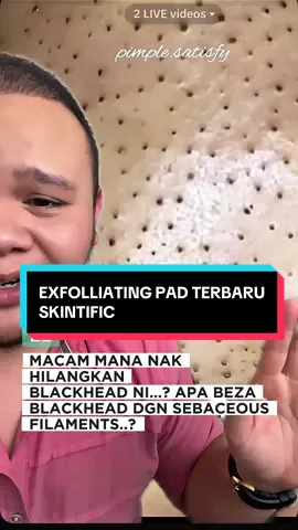 Picit, dia ada balik… picit, dia ada balik.. Hg ni blackhead ka sebaceous filaments? Nampak sama tapi lain tau.! Xpyh pening2, hg pakai ja exfolliating pad @Skintific.my baru ni, sesuai untuk blackhead dgn sebaceous fillament tu… Pakai 3-5x smnggu cukup… muka korang akan bersih, glowing…. BlCkhead pon bleh hilang… #dr1share #akintificmy 