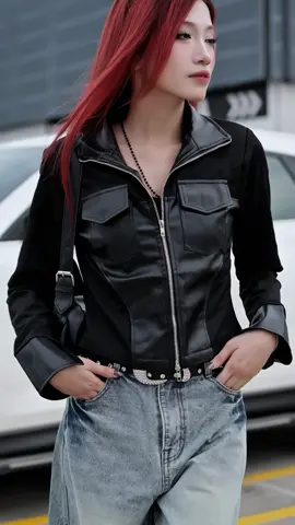 Áo phối da mặc vô là đẹp, các bà kiểm chứng với tui nha #aodep #thoitrang #fashion #xuhuong #aokhoacda 