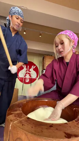 日本一バズってる餅つき🐰 #京都グルメ #japanesefood #japantravel