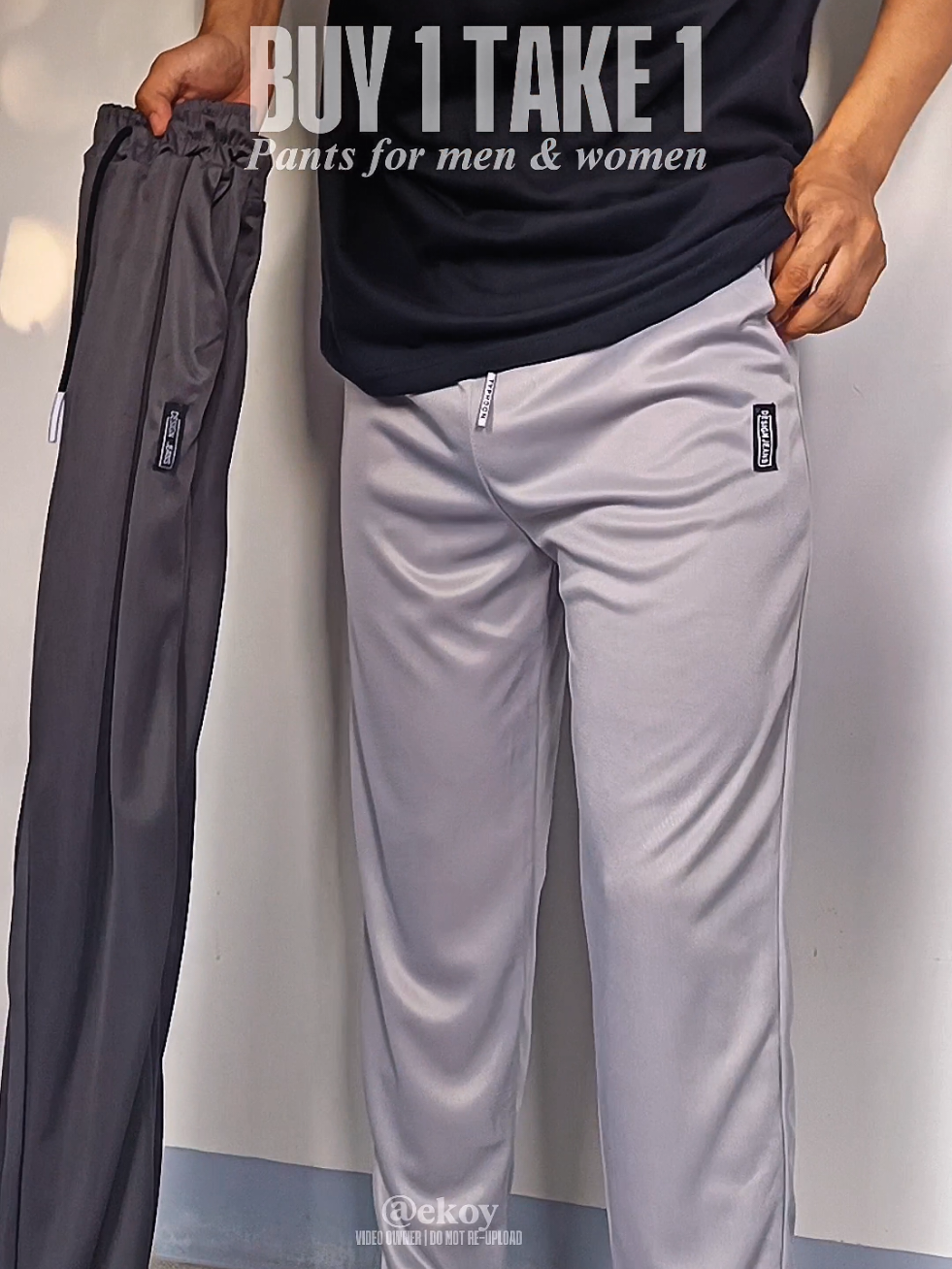 100+ pesos lang dalwa na! Ang ganda pang porma at ang comfy suotin kase stretchable na #pants #joggingpants #sportspants #sweatpants #TikTokFashion 