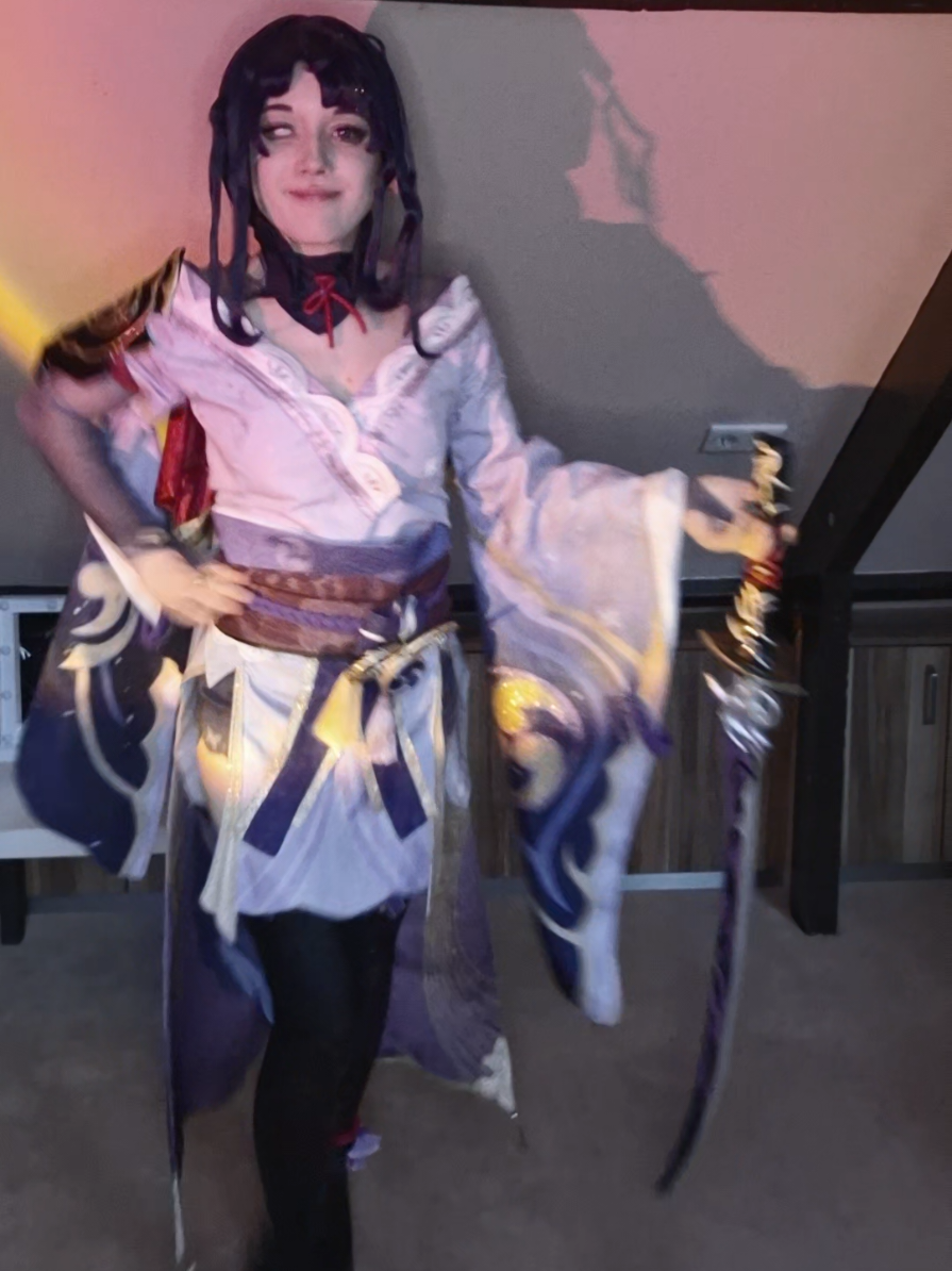 #raidenshogun || I LOVE this audio😛😛💕 . . . . . 🏷🏷: #GenshinImpact #cosplay #raidenshoguncosplay #genshincosplay