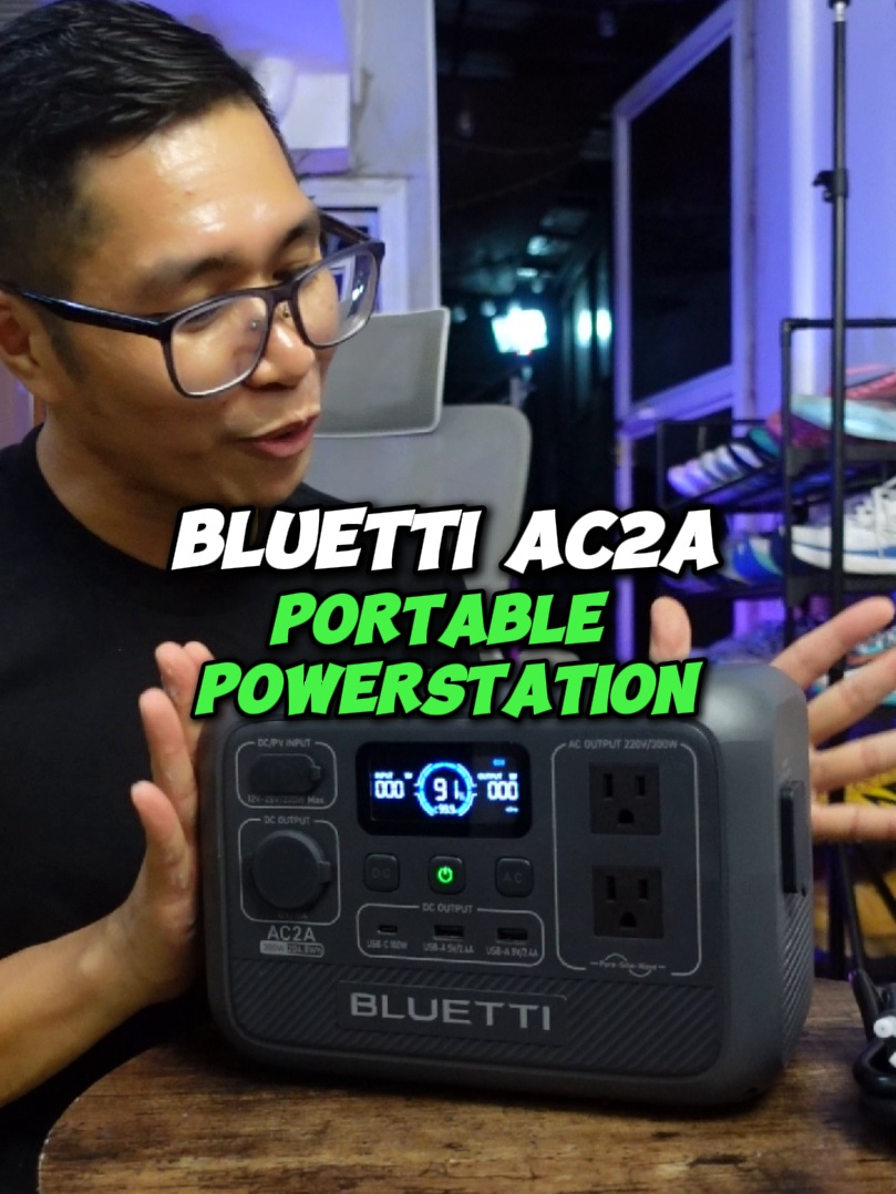 ANG LEGIT PORTABLE POWERSTATION NA AFFORDABLE BILHIN PERO DI BITIN BLUETTI AC2A 300W OUTPUT 204Wh #bluetti #portablepowerstation #emergencypower #camping #outdoor #survival #solarpowerstation @bluetti.philippines