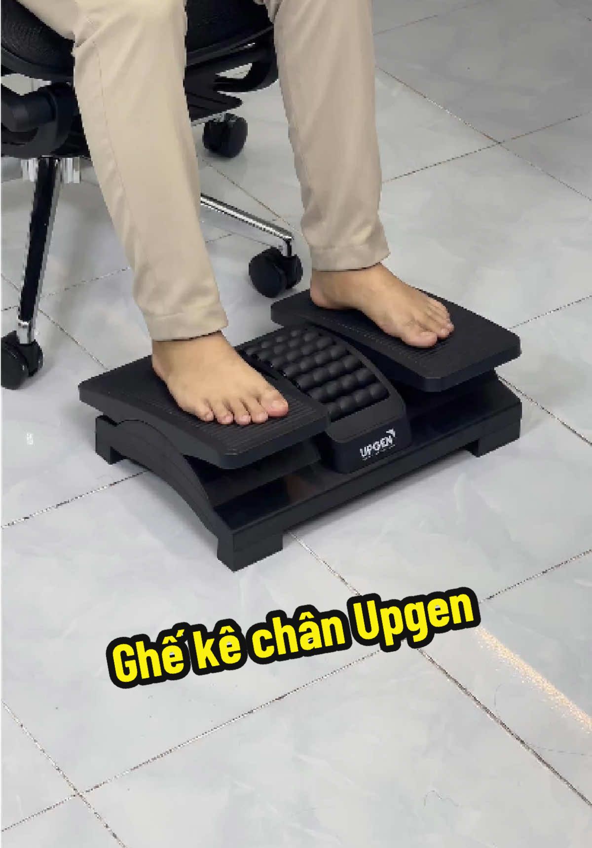 Ghế kê chân công thái học Upgen #decor #danvanphong #ghekechan #xuhuong #review 