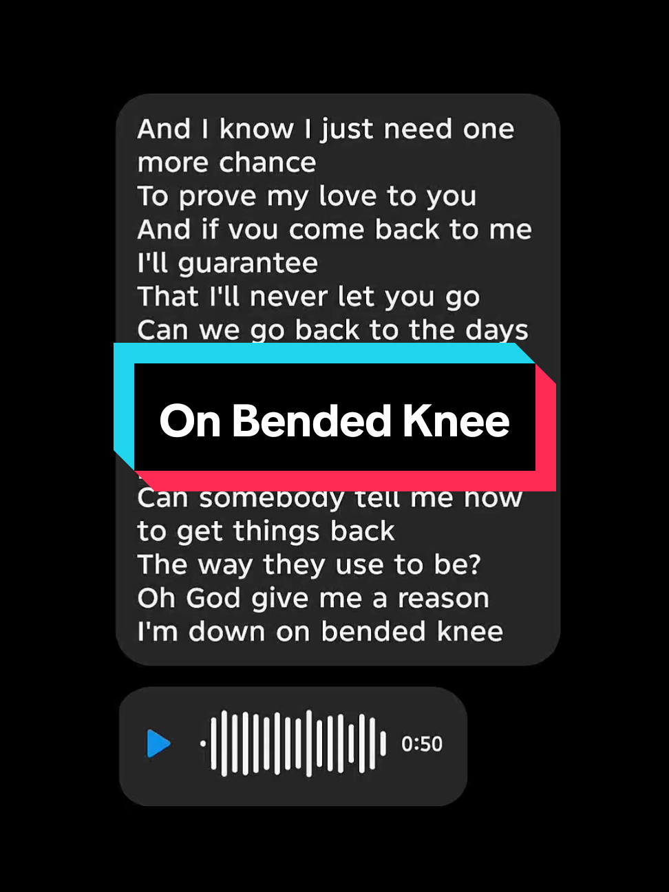 on bended knee #onbendedknee #cover #lyrics #coversong #music #sing #foryou #4u 