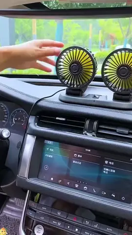 Quạt Đôi Ô Tô Xoay 360 Độ Tiện Lợi, Nhỏ Gọn, Chắc Chắn, Làm Mát Không Gian Bên Trong Xe