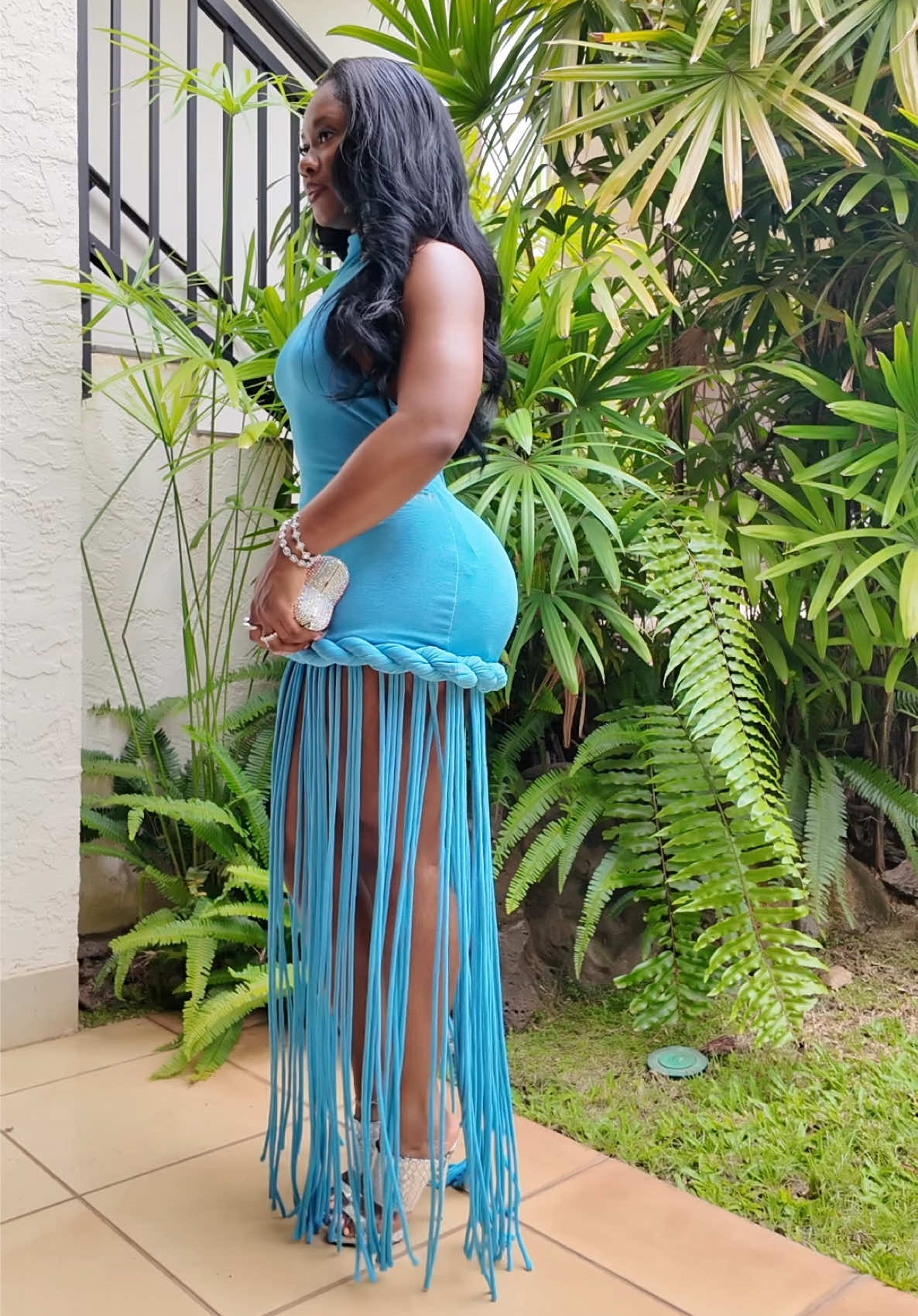 Unforgettable indeed🥰  @Khanum's 🩵🧞‍♂️ #viraldress #bleu #blackgirlsoftiktok 