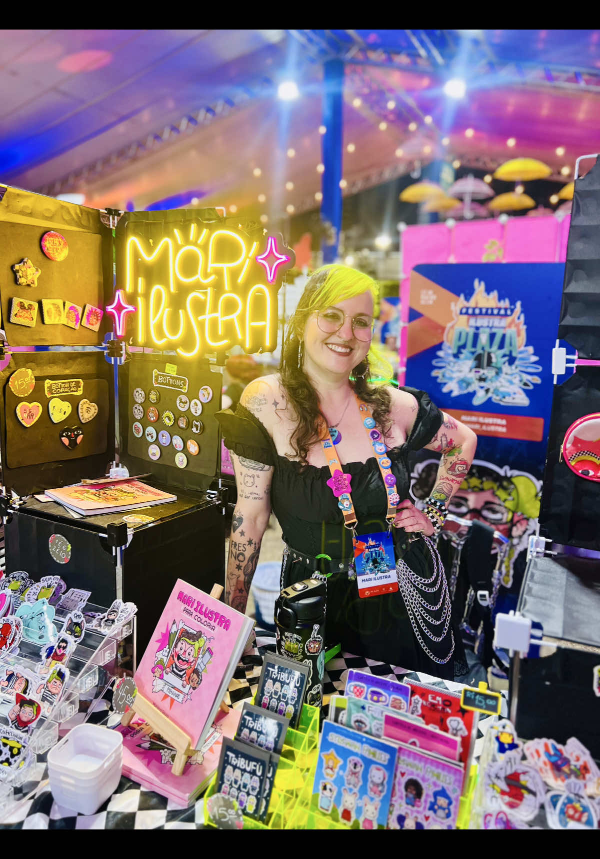 Eu amo encontrar vocês e fico feliz que gostem da minha arte.  Essa semana tem mais Festival Ilustra Plaza, começa quinta e vai até domingo das 15h até as 22h