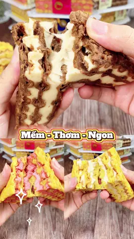 Bánh Quẩy Tam Giác Mix 3 vị Mềm xốp thơm ngon ăn sáng tiện lợi lắm nè!✨🍓🍫🥥✨ #banhbonglan #banhansang #banhtamgiac #bánh #sale99 