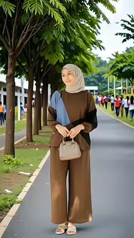 Satu Stel Atasan Kombinasi Dan Celana Panjang Kekini4n #atasandancelana #onesetwanita #pakaianwanita #outfitinspo #setwanita #guncang99 