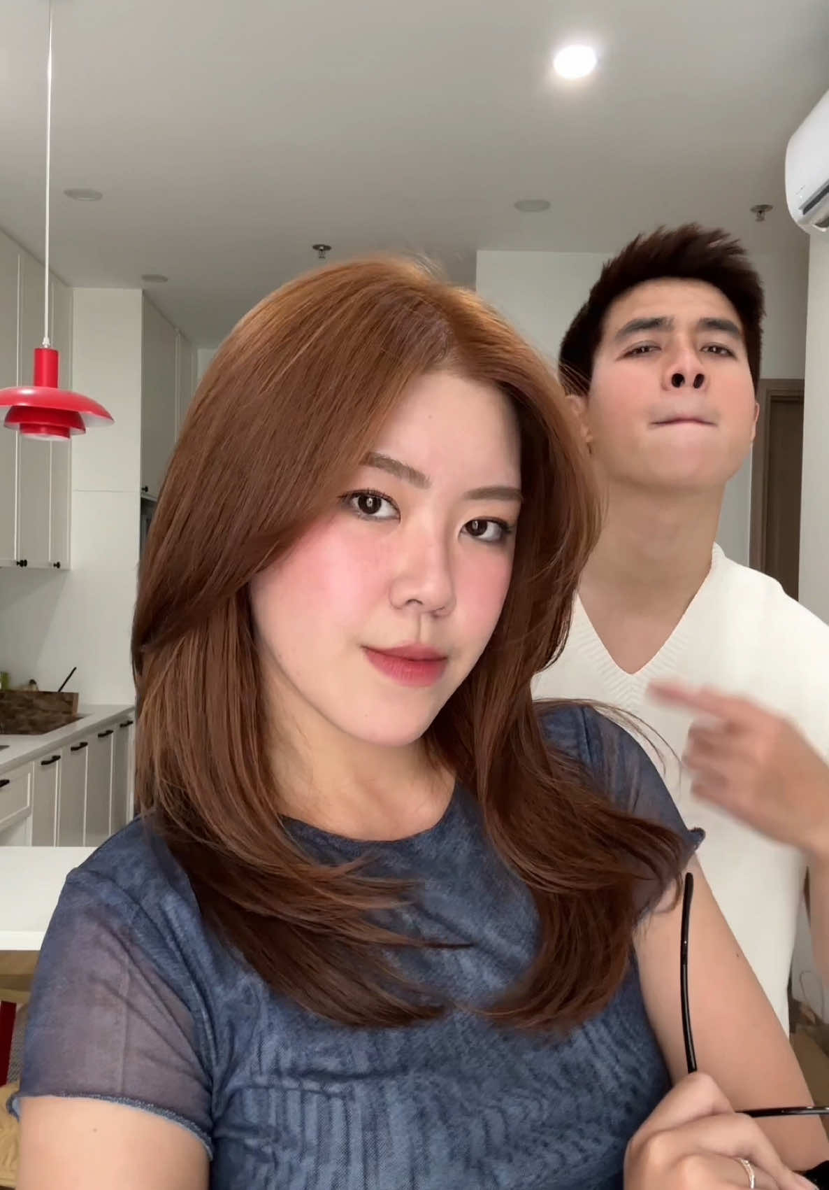 chồng em khen em giống gái Thái, còn em thấy chồng em vẫn vậy 😂 #dongcoanh #couple #family 