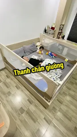 Đầu tư nhỏ – An toàn lớn ❤️ Thanh chắn giường cho bé: thoáng khí, tiện lợi, có khóa chốt an toàn chống tuột. #mevabe #thanhchangiuongpakey #thanhchangiuong #CapCut 