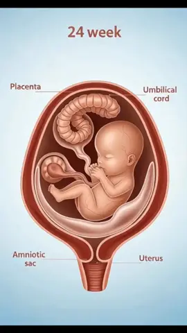 Fetal development at 24 week's #pregnancyjourney #babydevelopment #fetusgrowth #pregnant #