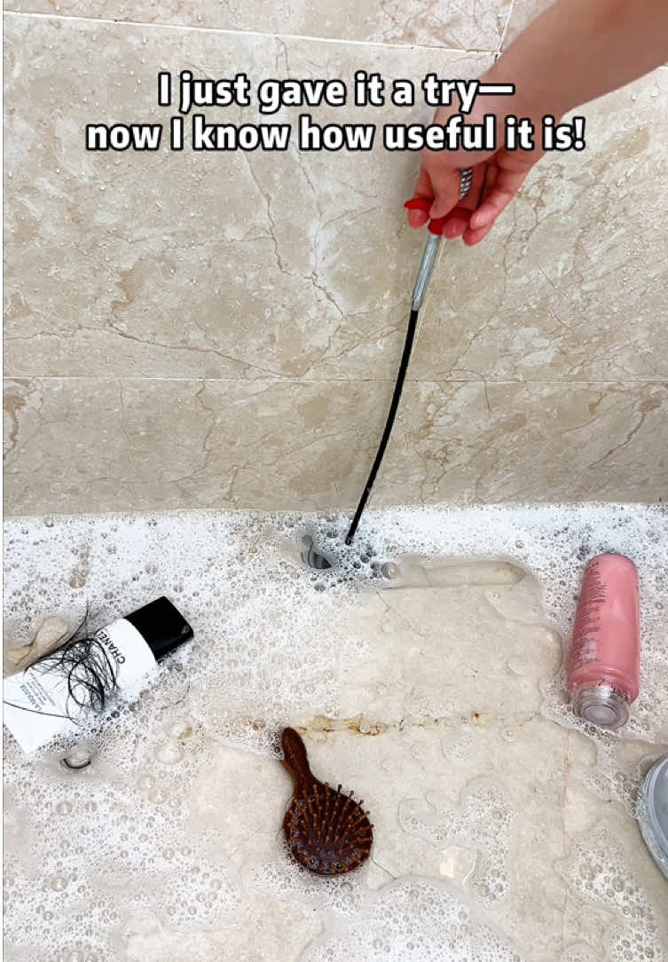 Clogged drain? One grab and it’s gone! #DrainGrabber #HomeCleaningHacks #KitchenEssential #BathroomProblems #NoMoreGross