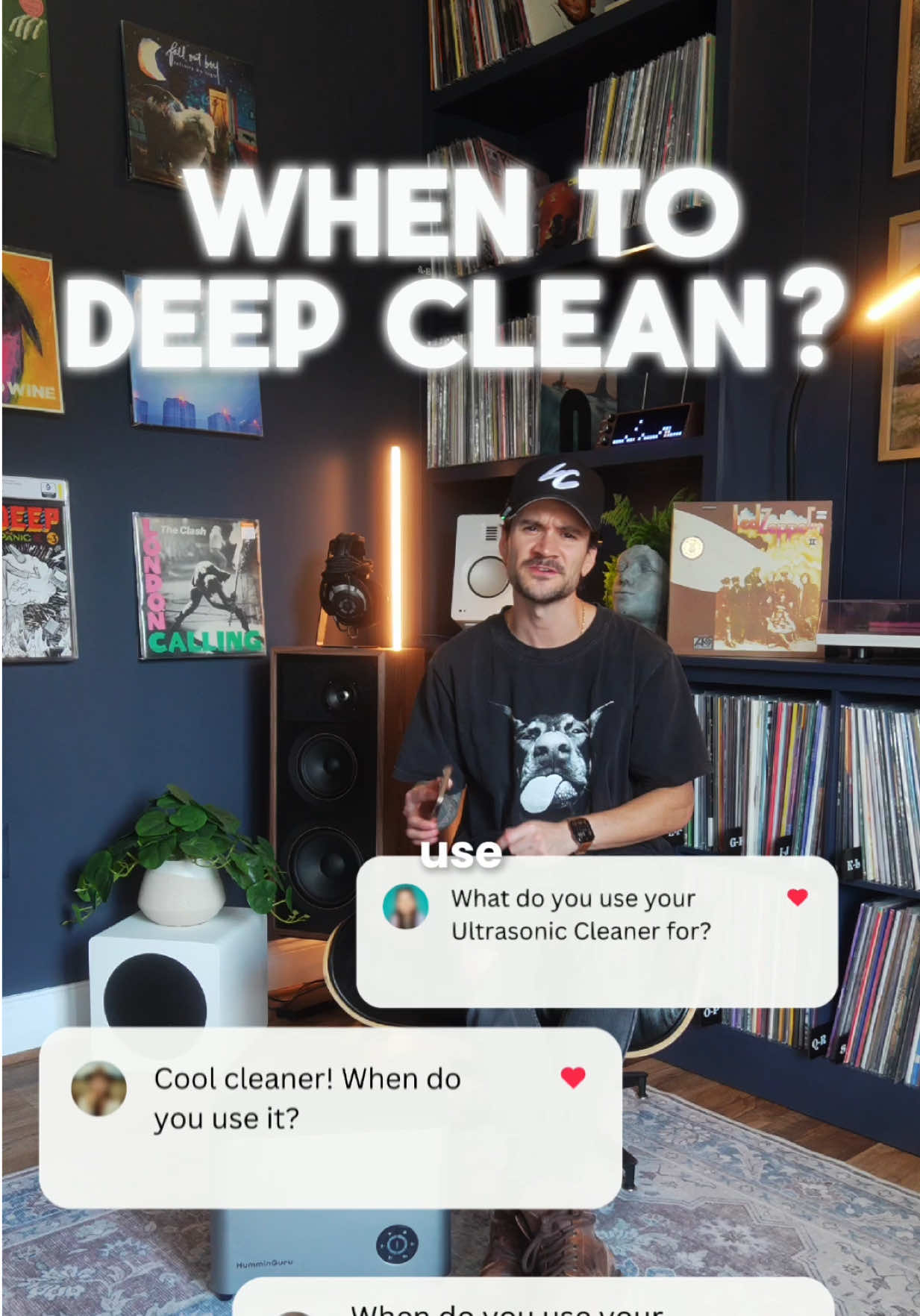 Deep Clean or Quick Clean? #vinylrecords #hifi #recordplayer #humminguru 
