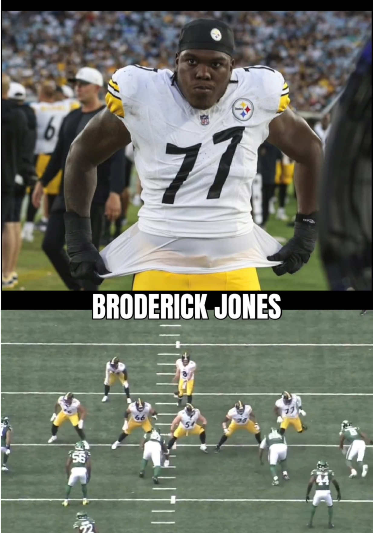 Yikes! okay I see why folks are talking about Jones, hopefully he can get it together 👀 #steelers 