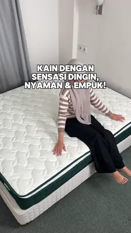 Kasur premium dengan dual cooling ice silk dari @MossWood bikin tidur lebih nyaman dan nyenyak🥰 #mosswood #kasurdingin #kasur #springbed #kasurmosswood