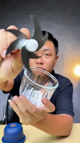 Máy xay ăn dặm, xay tỏi ớt 6 lưỡi cối thuỷ tinh cao cấp