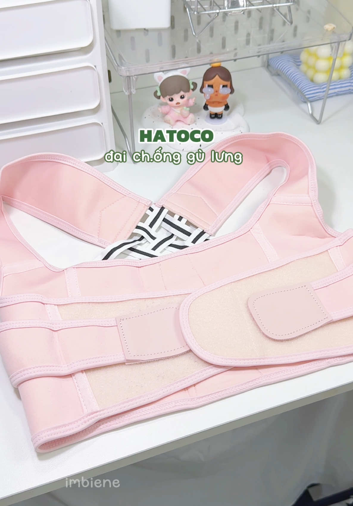 bà nào ngồi làm việc nhiều nên sắm em đai chống gù lưng HATOCO nha, đỡ mỏi lắm 🍃 #daichonggu #hatoco #daichonggulung #caithiendang #imbiene 