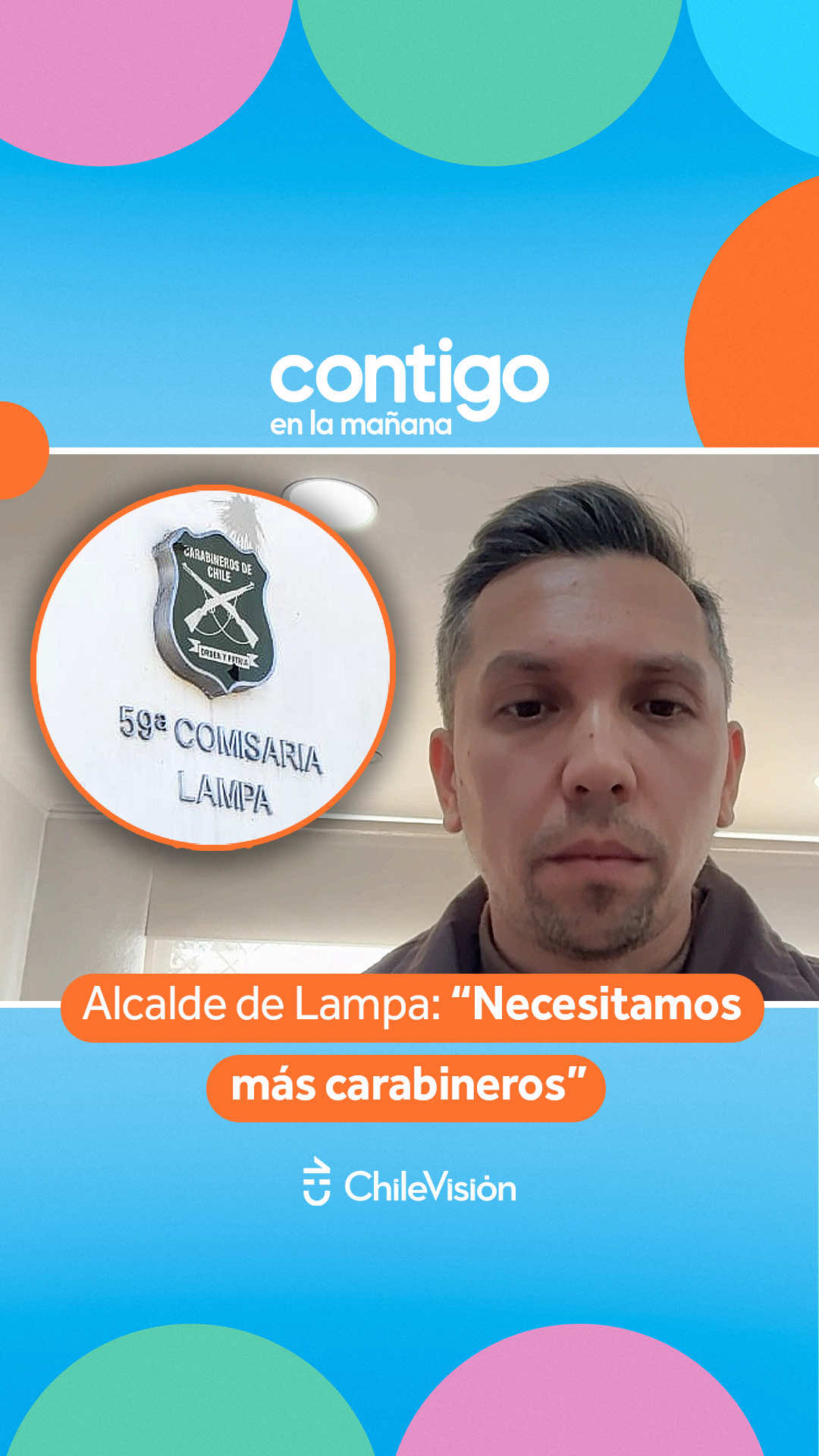 🔴 “Requerimos más carabineros” 👉🏻 El alcalde de Lampa, Jonathan Opazo, dijo que su comuna comparte policías con Til Til y que es necesario un aumento en la dotación de carabineros. Esto, tras el aumento de hechos delictuales de alta connotación social en el lugar. #ContigoCHV 📲