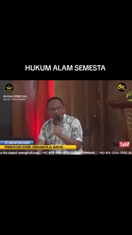 hukum alam semesta #syaifulkarim 